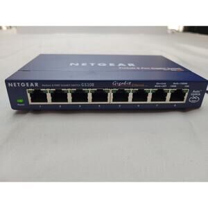 NetGear ProSafe Plus 8-Port Gigabit Ethernet Switch- GS108 v3